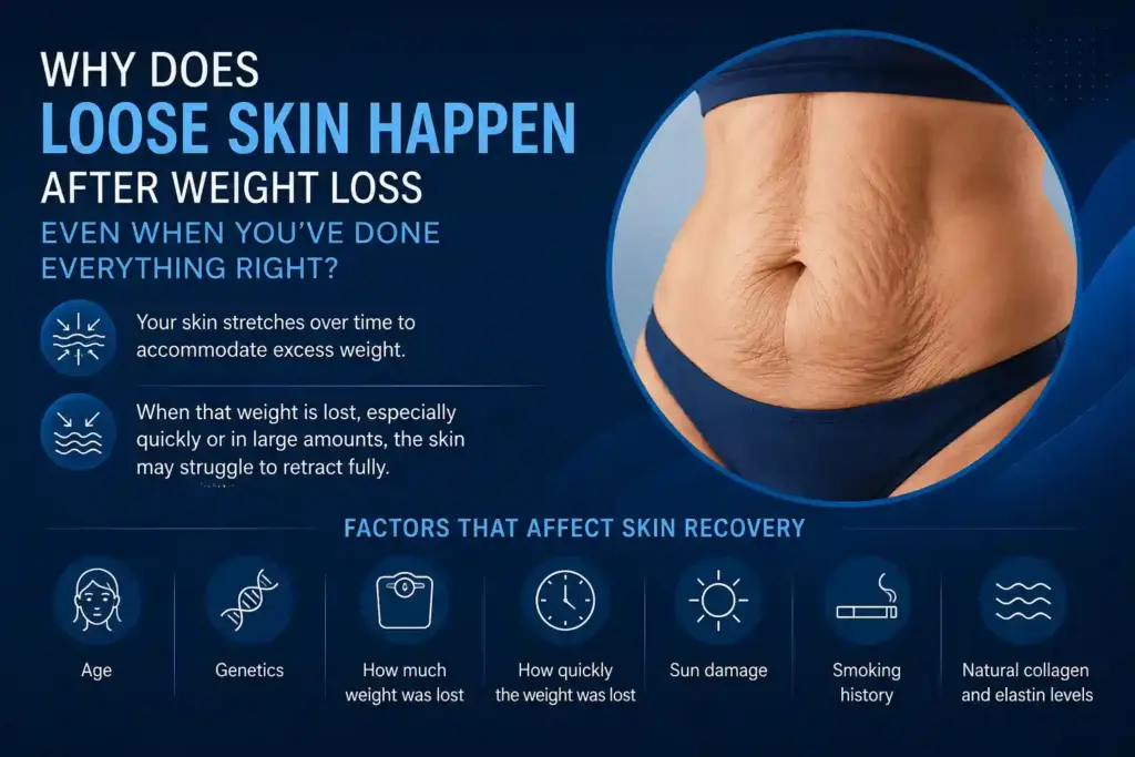 Why Does Loose Skin Happen After Weight Loss Even When You’ve Done Everything Right Northwich?